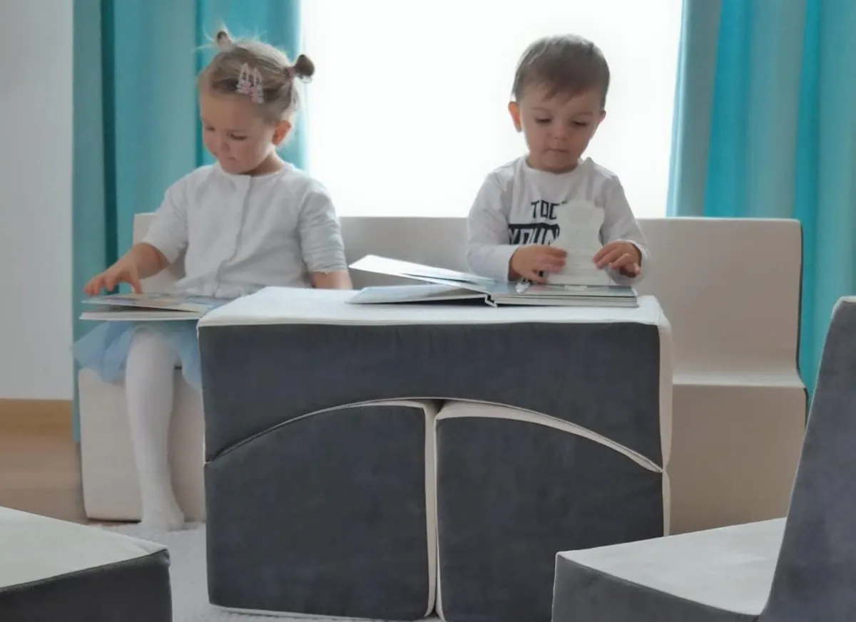 Soft Foam Sofa Kids Children Comfy Bed Nursery - Image 4