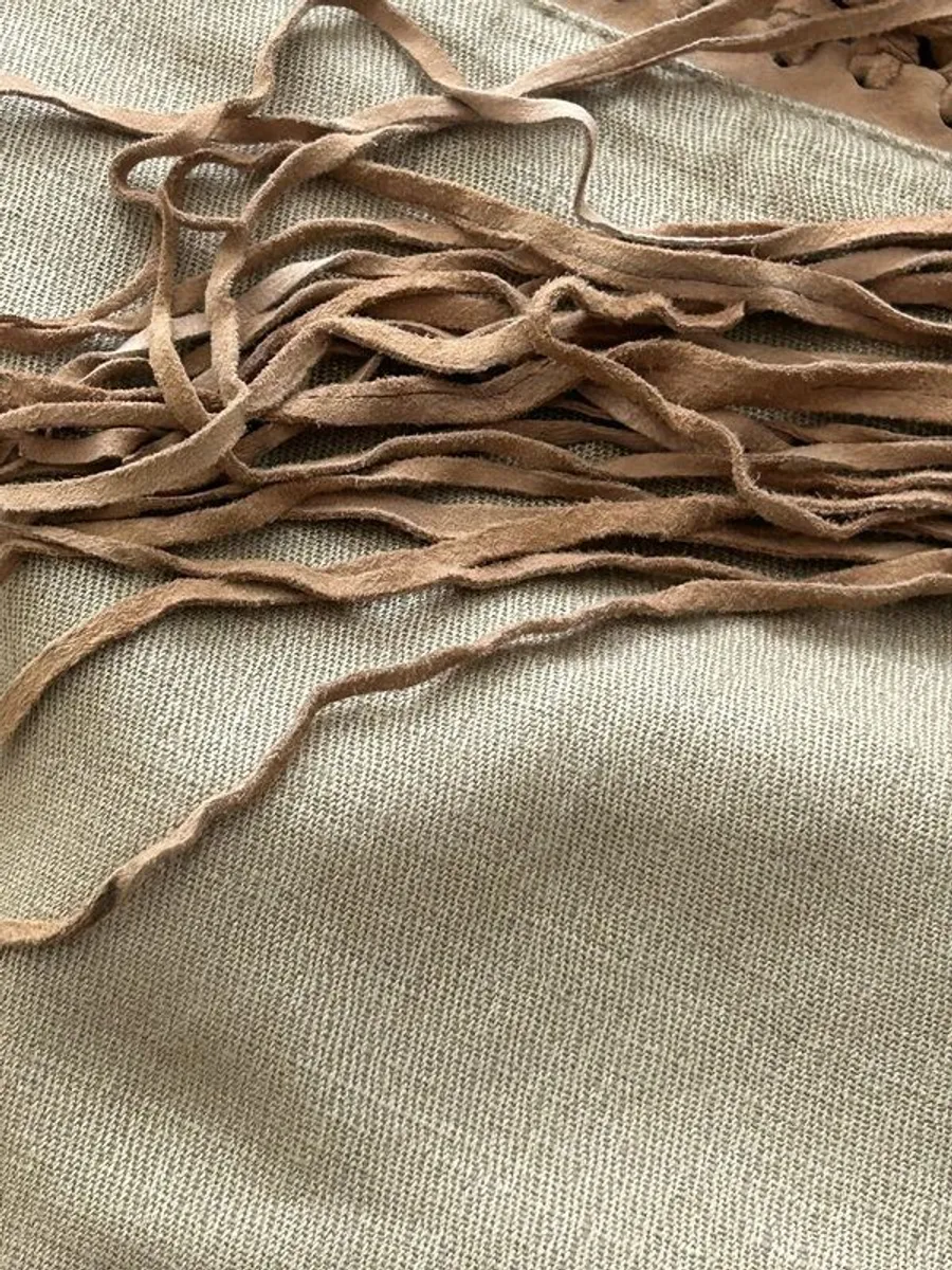 Anna Trzebinski Stunning Cashmere & Suede Wrap - Image 3