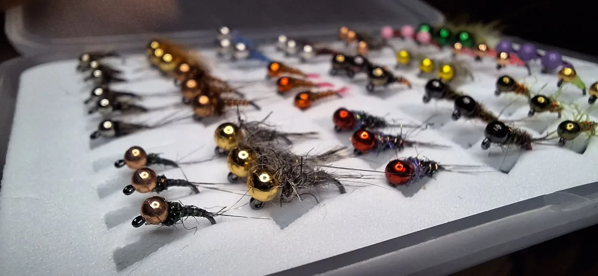 Flies, box of nymphs - Image 1