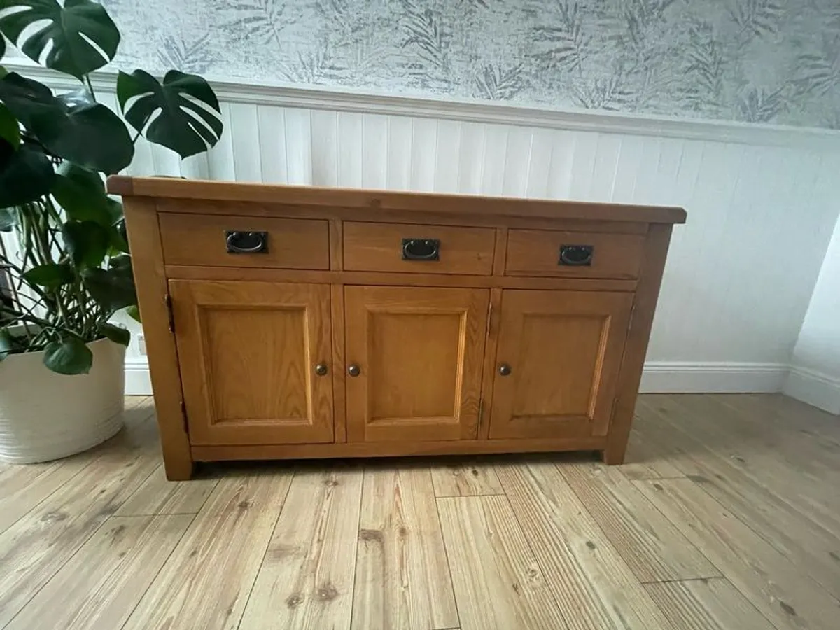 Solid Oak Sideboard - Image 1