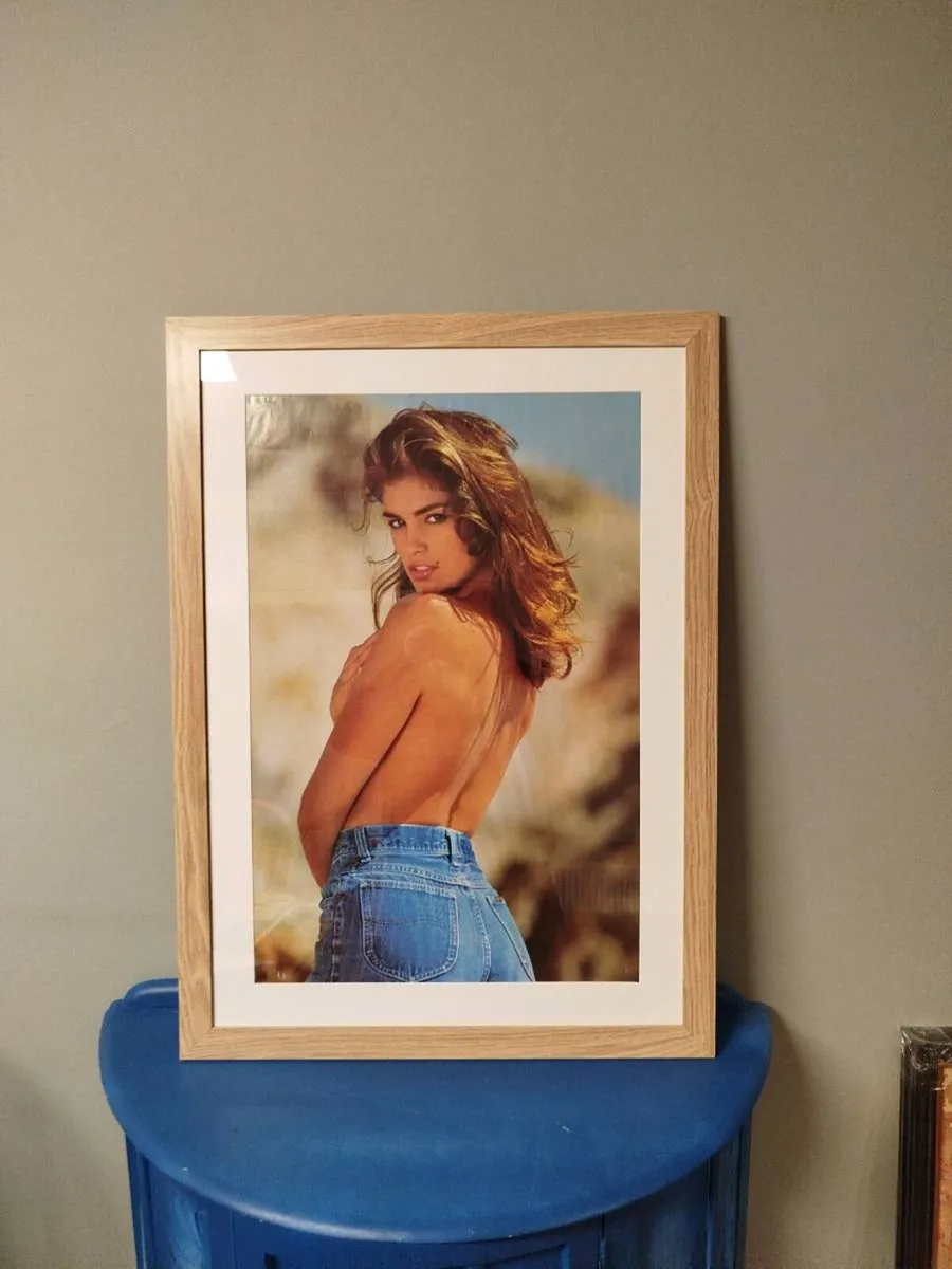 Cyndy Crawford vintage Framed poster - Image 2