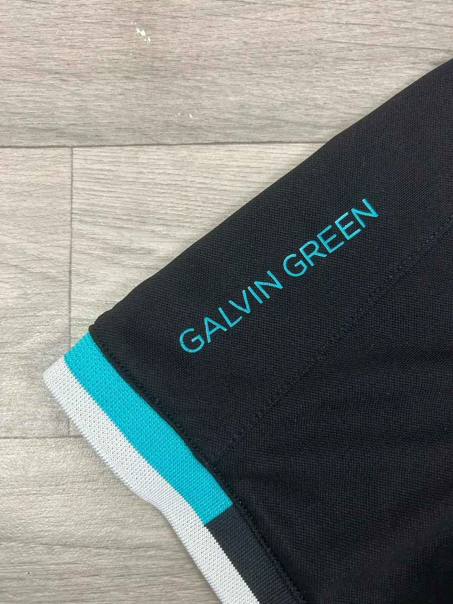 Galvin Green Patterned Golf Polo Shirt Mens Medium - Image 3