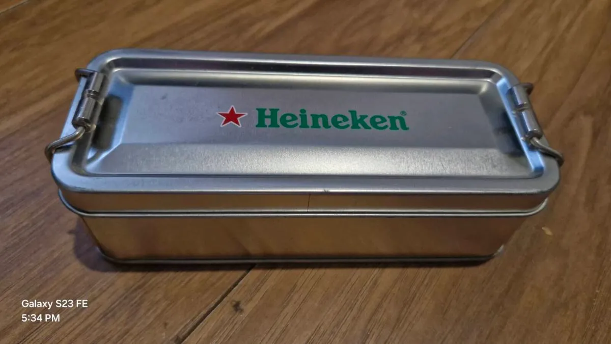 Heineken chronograph watxch with leather strap - Image 1