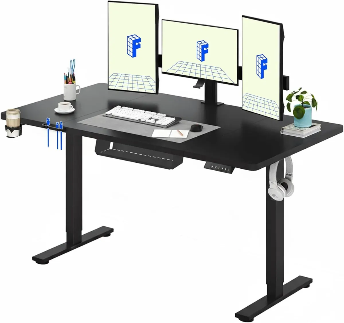 160 x 60cm Electric Standing Desk Adjustable Sit - Image 1