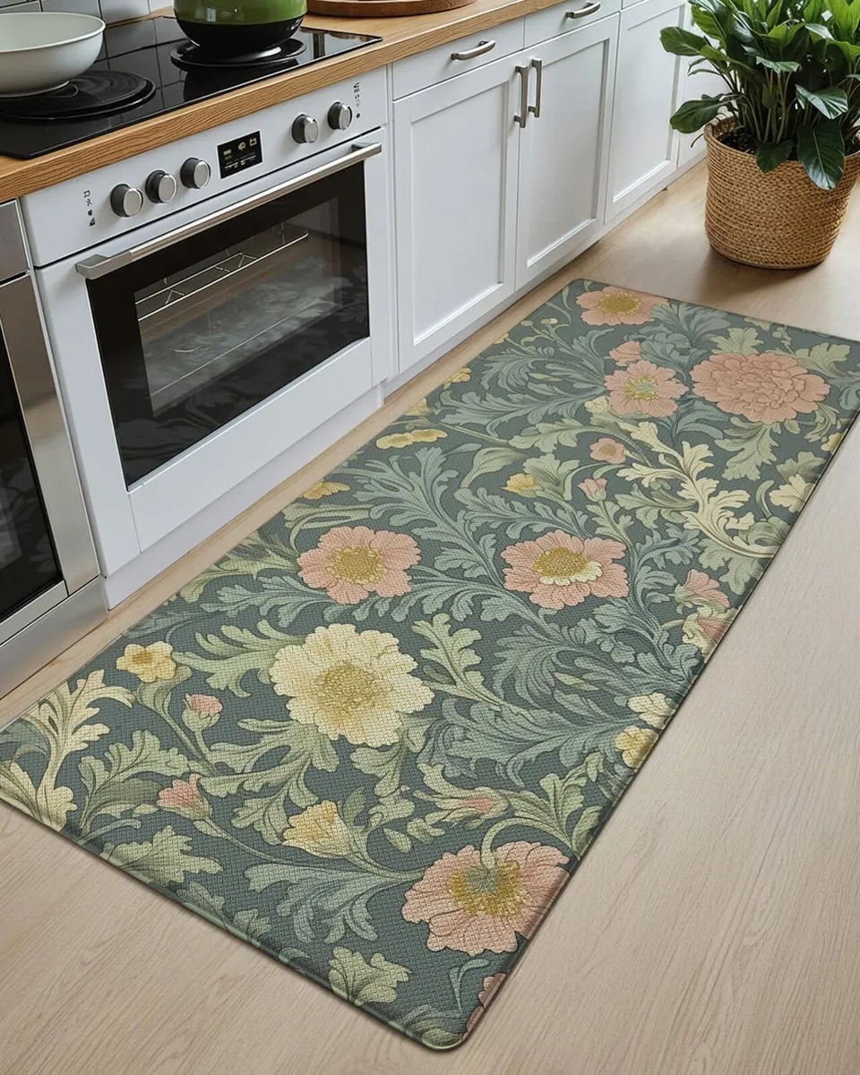 Floral Kitchen Mat 60x150cm Anti Fatigue Mats for - Image 3