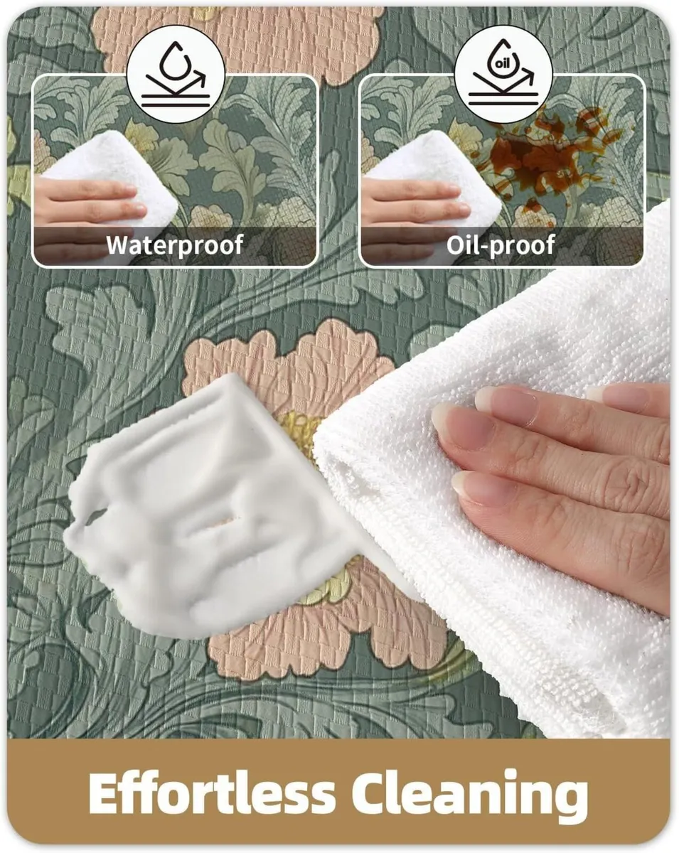 Floral Kitchen Mat 60x150cm Anti Fatigue Mats for - Image 4