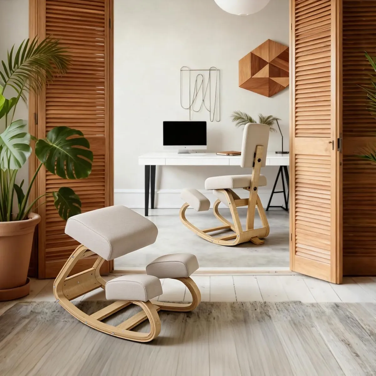 Ergonomic Kneeling Chair with Back Support - Image 4