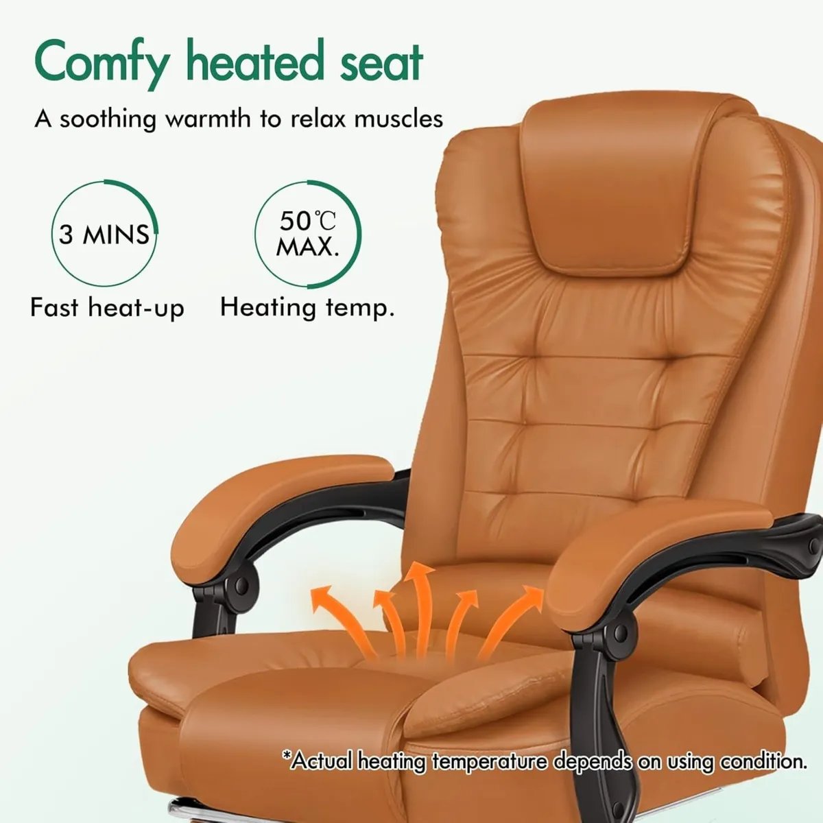 Executive Office Chair with 8-Point Massage Seat - Image 4