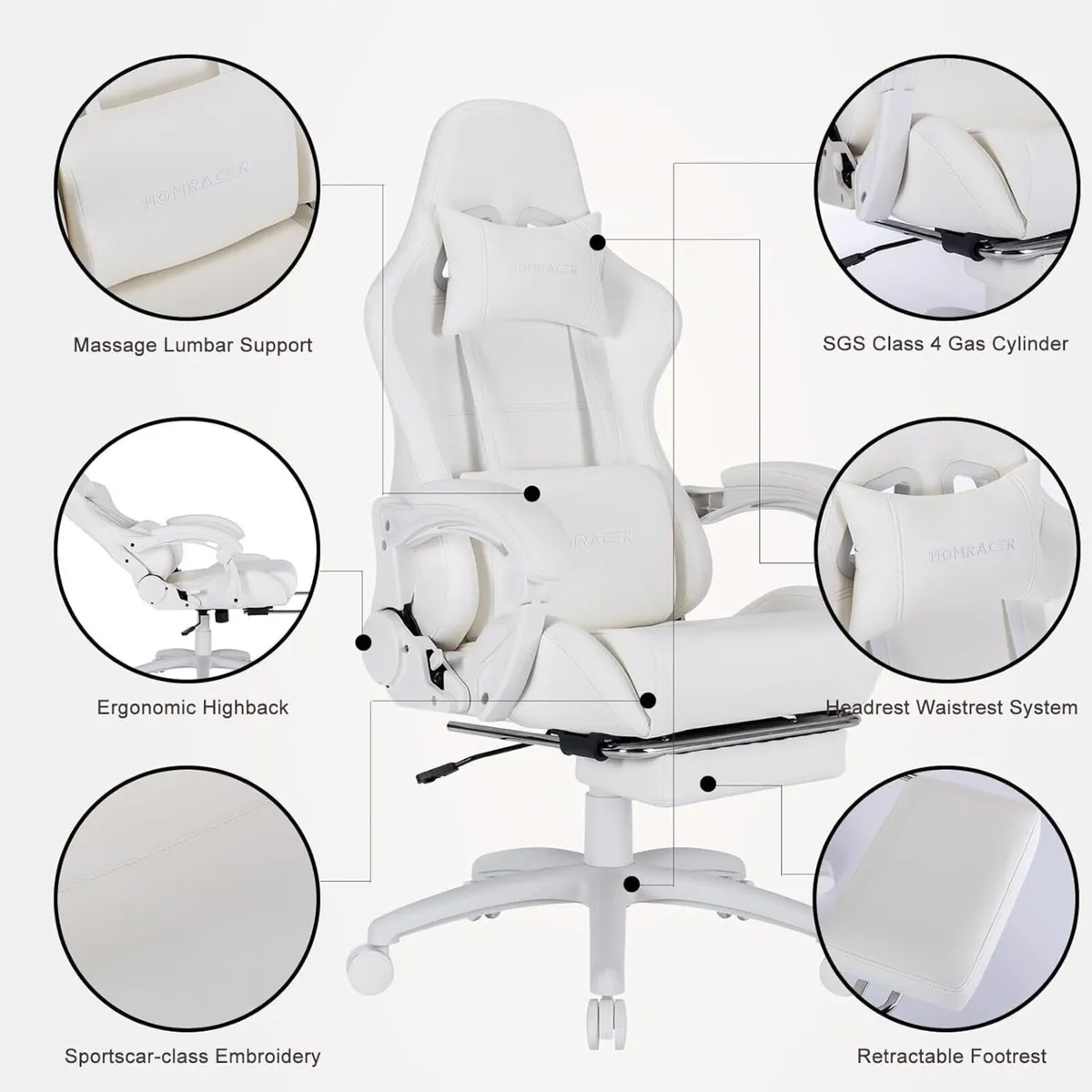 Gaming Chair Ergonomic Office Computer Chair-High - Image 4