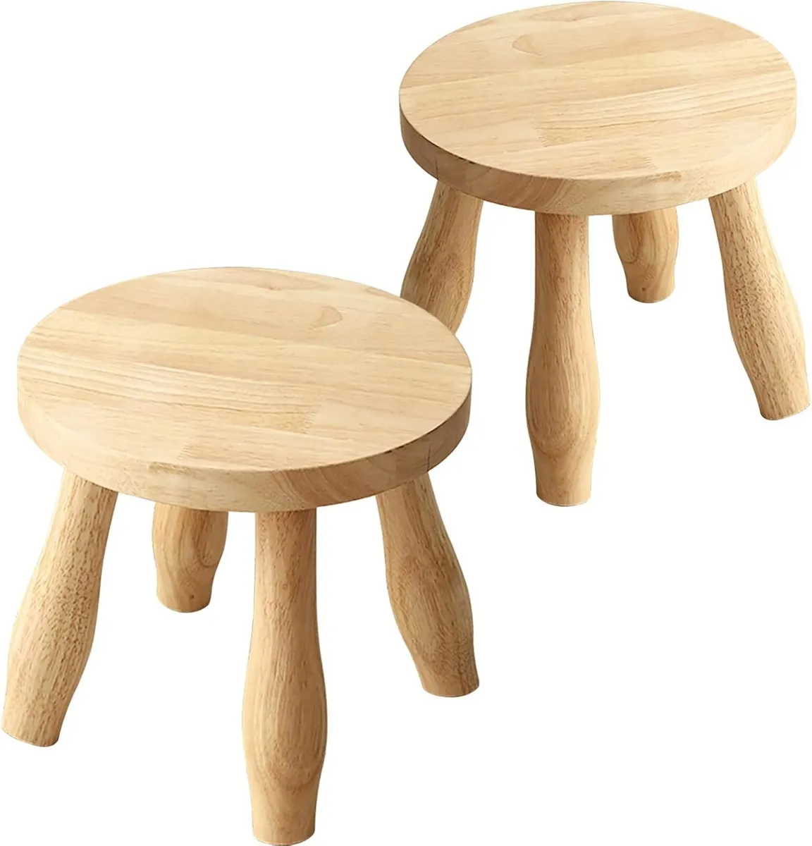2 Pcs Mushroom Shaped Creativity Solid Wooden