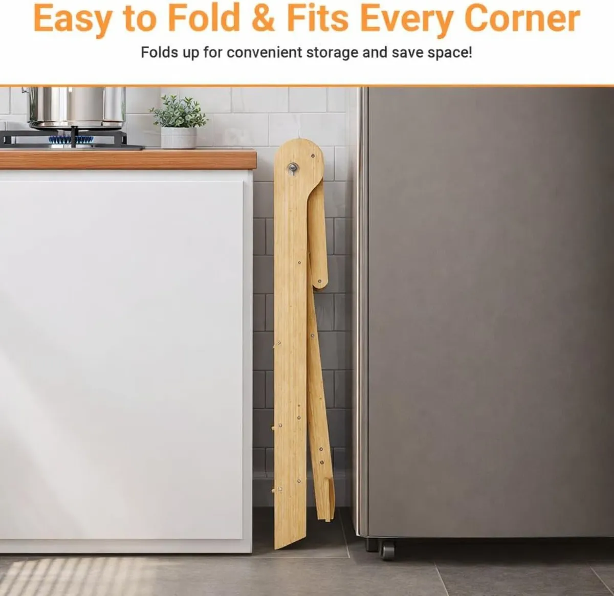 Foldable Kids Step Stool with Safety Mesh – - Image 4