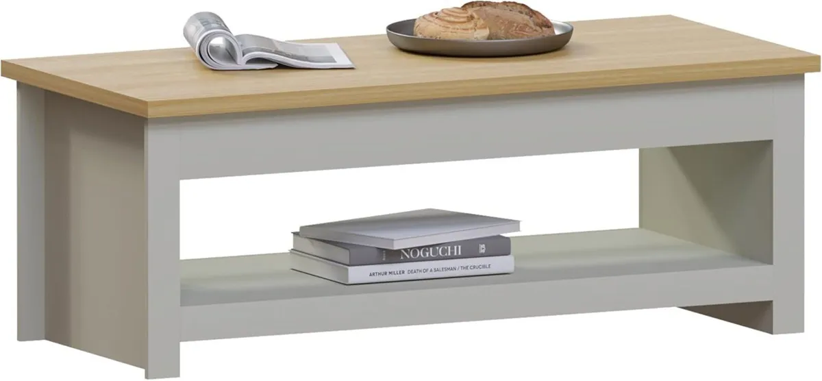 Arlington Coffee Table 1 Shelf Storage MDF Living - Image 1