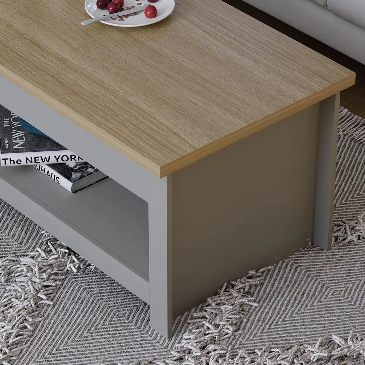 Arlington Coffee Table 1 Shelf Storage MDF Living - Image 4