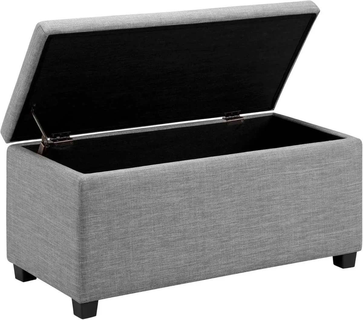Rectangular Padded Upholstered Entryway Bench - Image 1