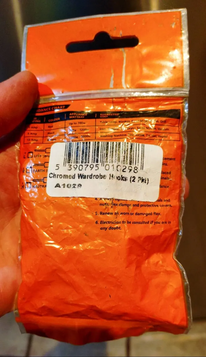 2 Wardrobe Hooks (brand New). - Image 2