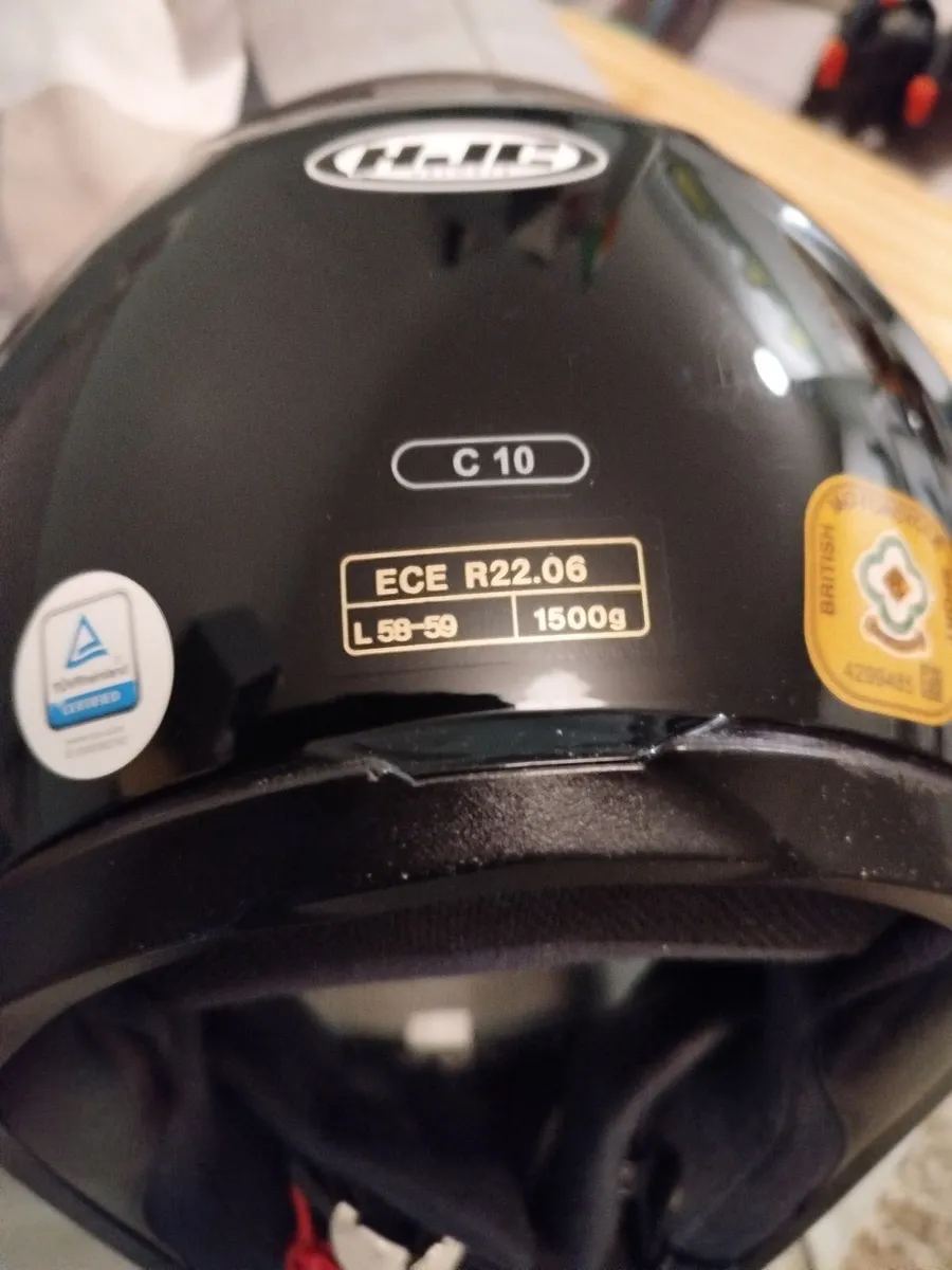 Motorcycle Boots & Helmet - Image 1