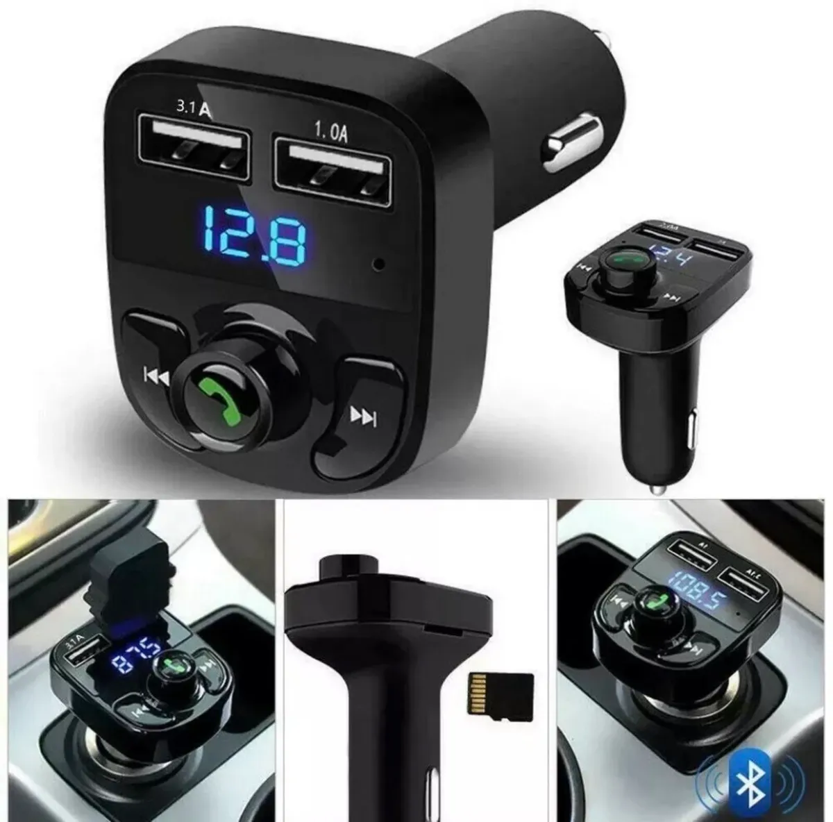 Car Bluetooth FM Transmitter MP3 USB Handsfree - Image 3