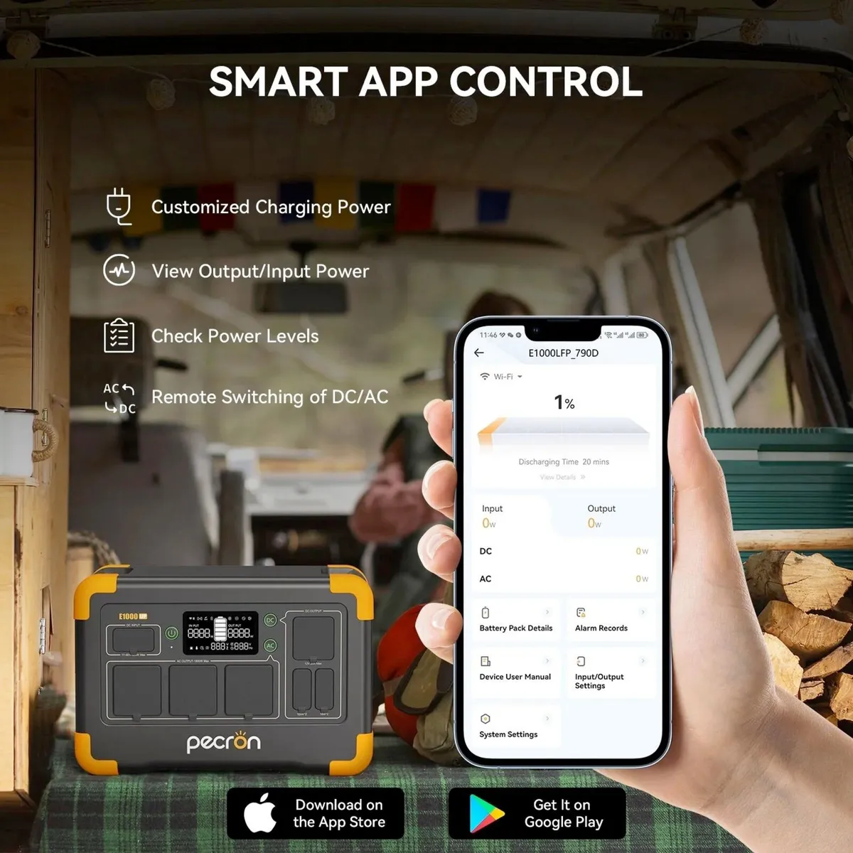 1.8kw Pecron Solar power station E1000LFP - Image 4