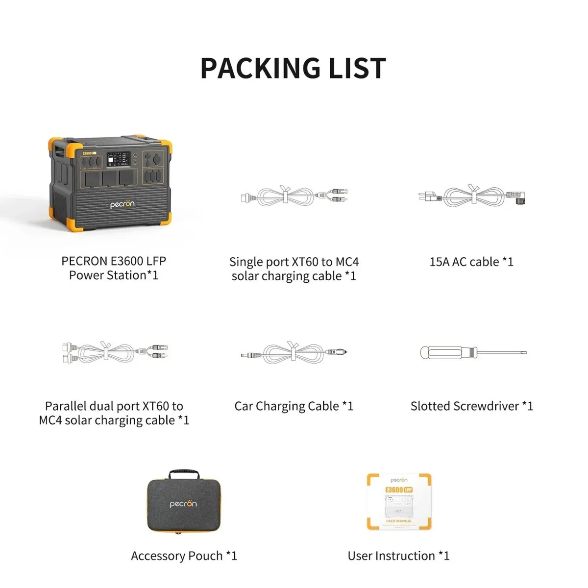 PECRON 3.6kw Solar Power Station E3600LFP - Image 3