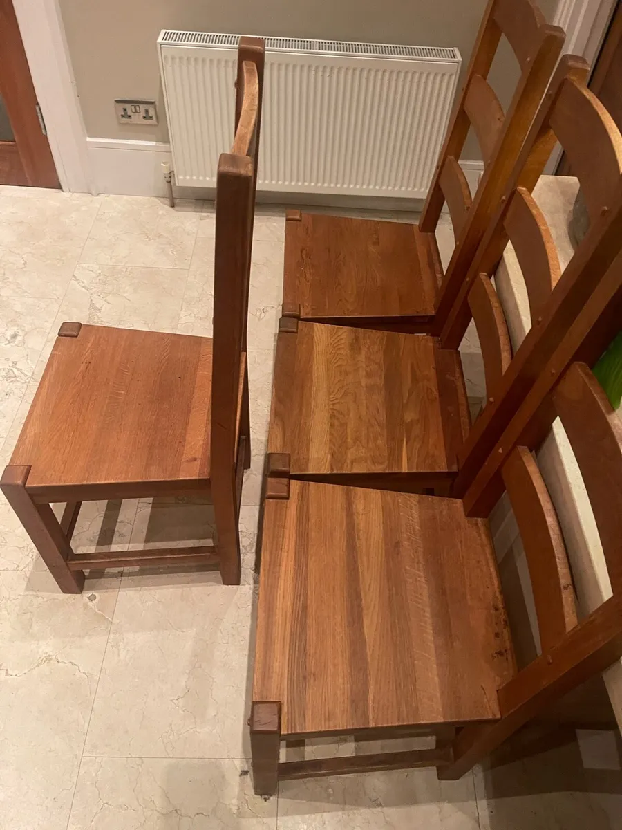As New - 4 x Magnificent Very Solid Kitchen Chairs - Image 2