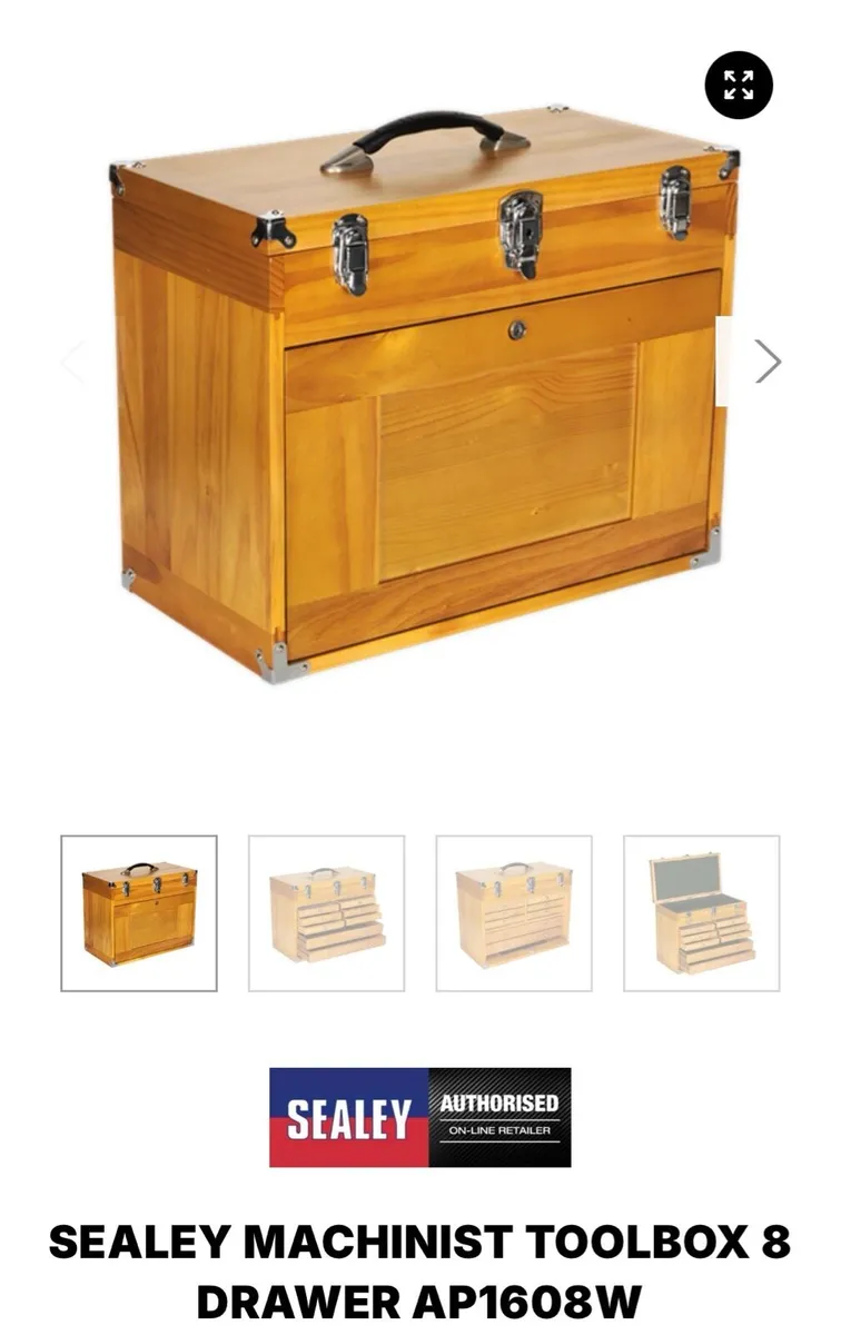 Sealey wooden toolbox - Image 2
