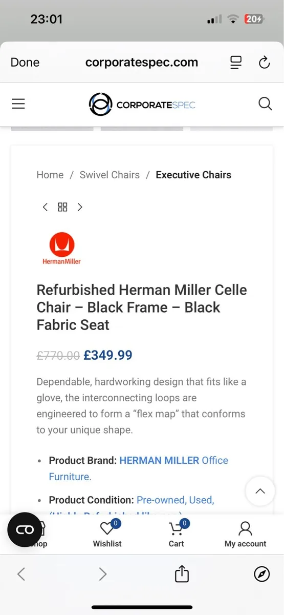 Herman Miller Celle, ergonomic office chair - Image 3