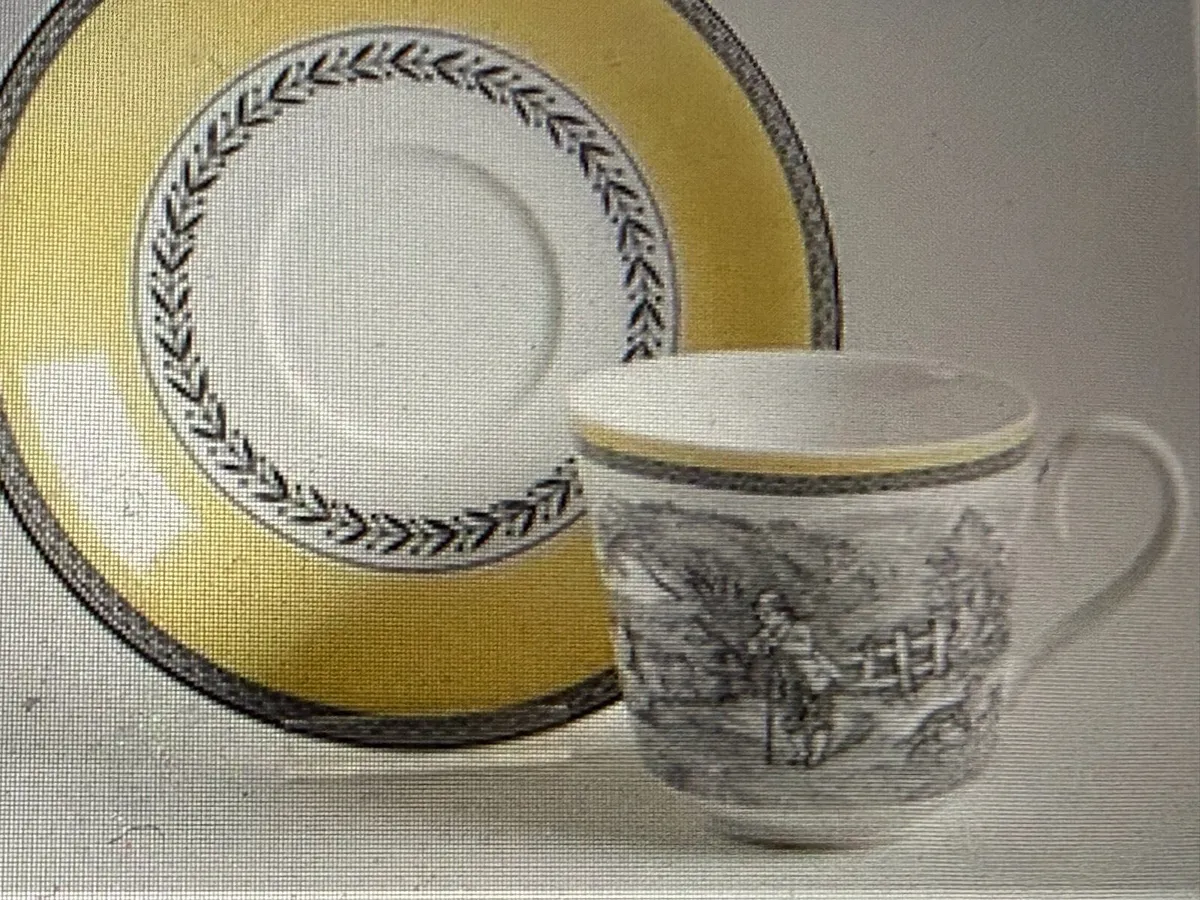 Villeroy and Boch flat cup and saucer