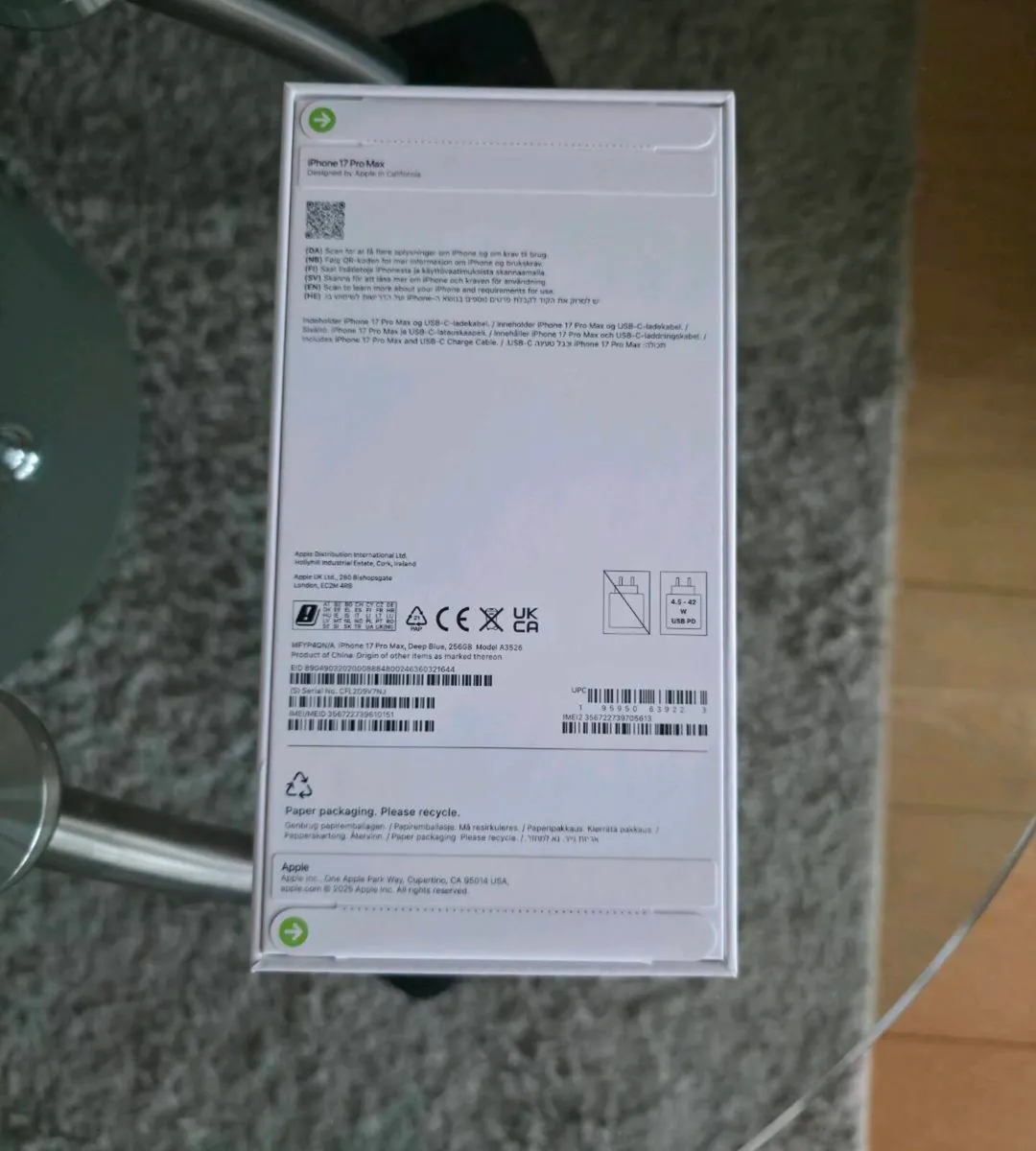 Apple Iphone 17 Pro Max 256GB IRISH - Image 2