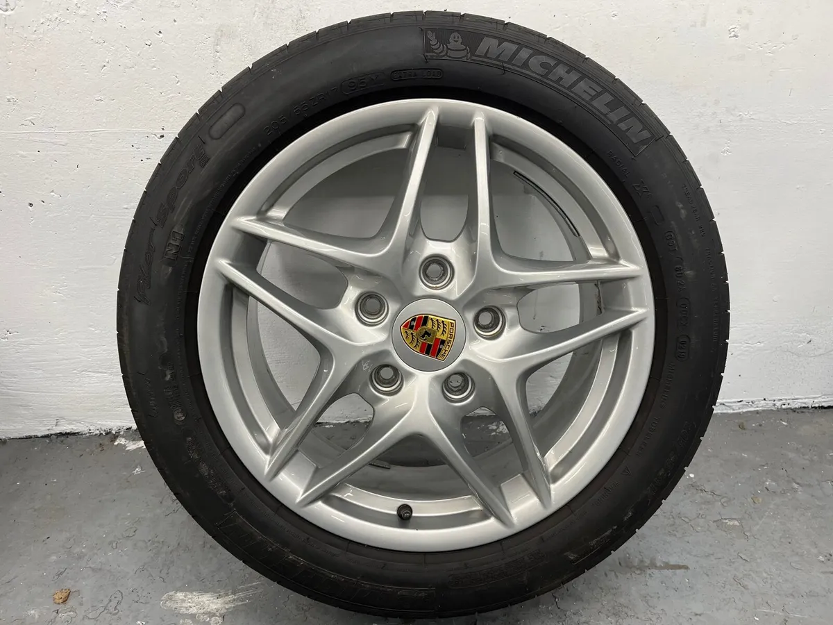 Genuine Porsche 17” Alloy Wheels + Michelin Tyres - Image 3