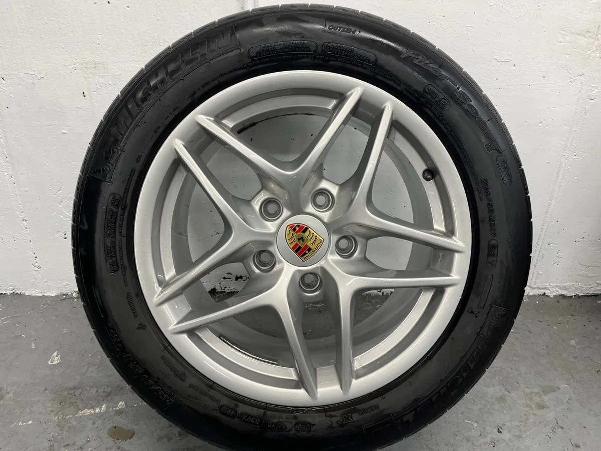 Genuine Porsche 17” Alloy Wheels + Michelin Tyres - Image 4