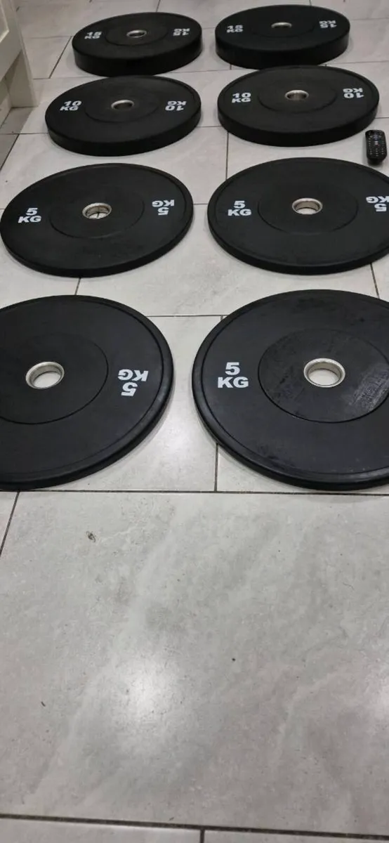 Brand new olympic bumper weight set - Image 2