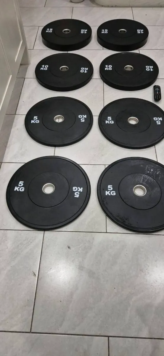 Brand new olympic bumper weight set - Image 4