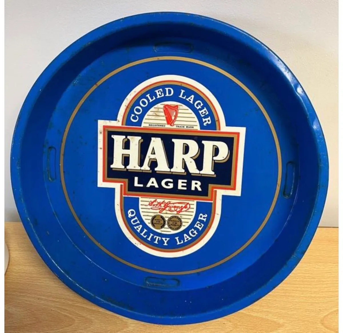 Vintage Harp Drinks Tray - Image 1