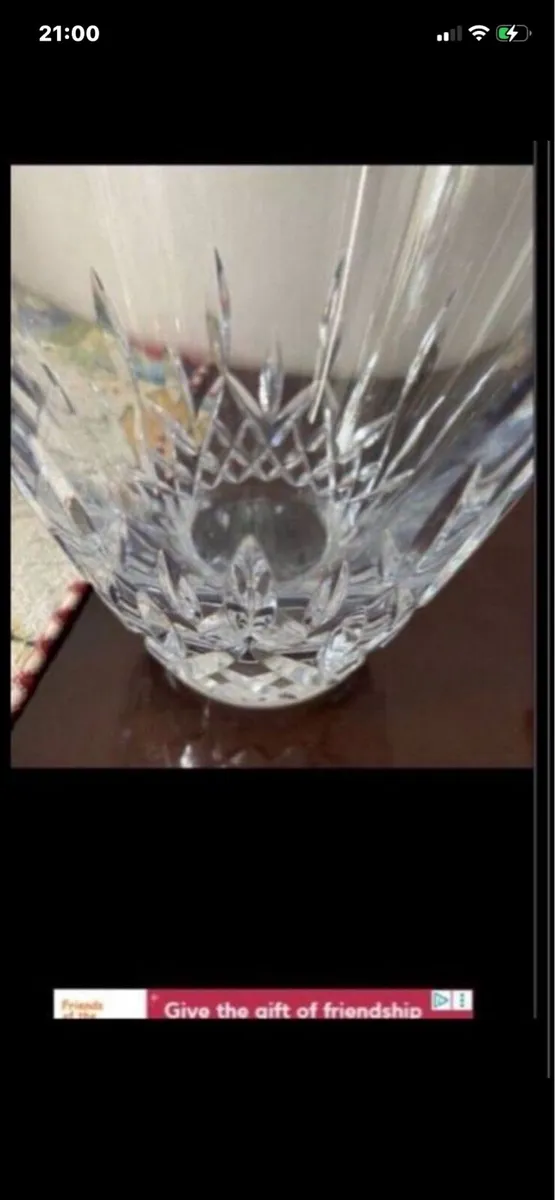 Large Waterford Crystal Angular vase - Image 4