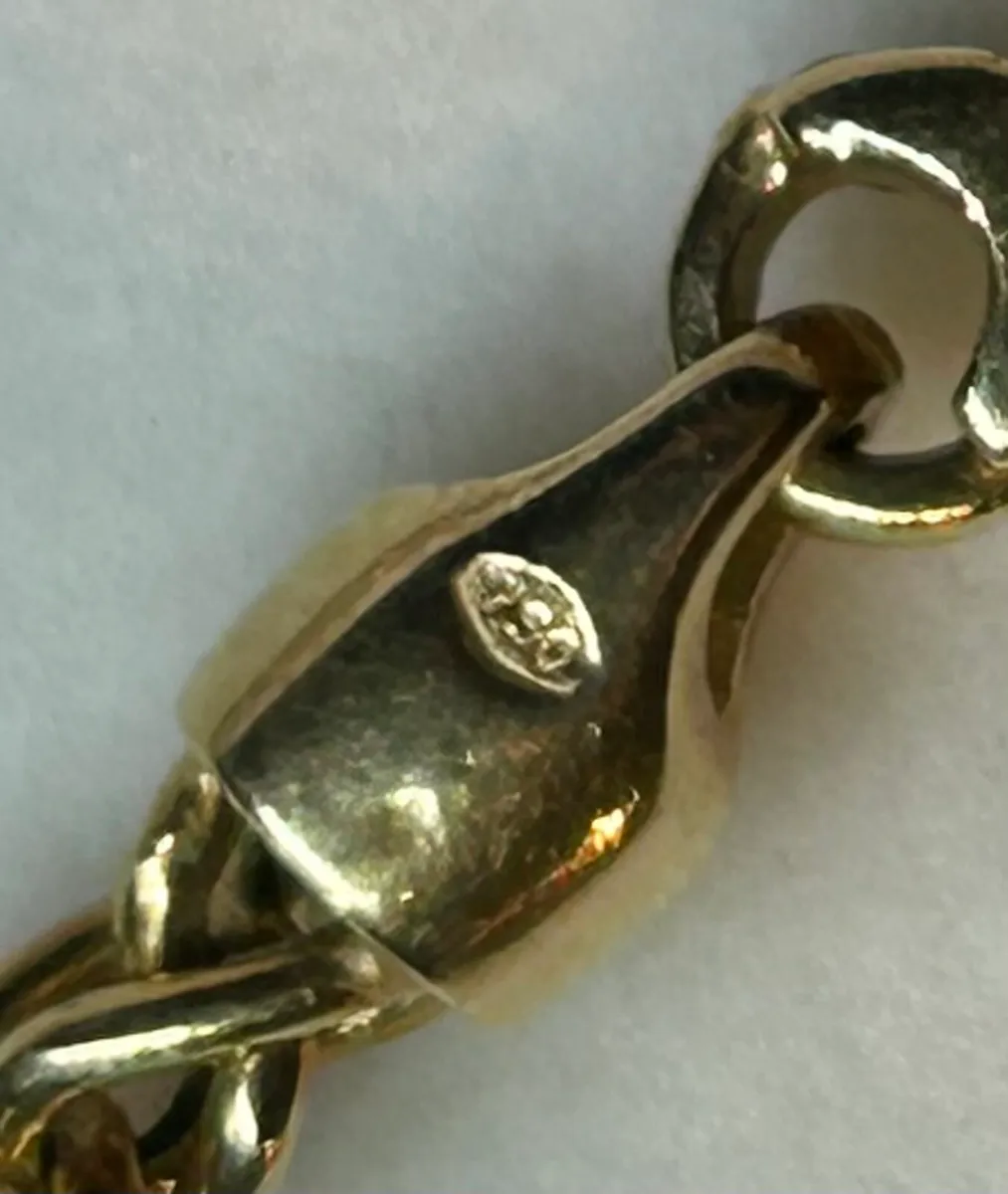 Solid 18k Gold Chain Wheat/Spiga link - Image 3