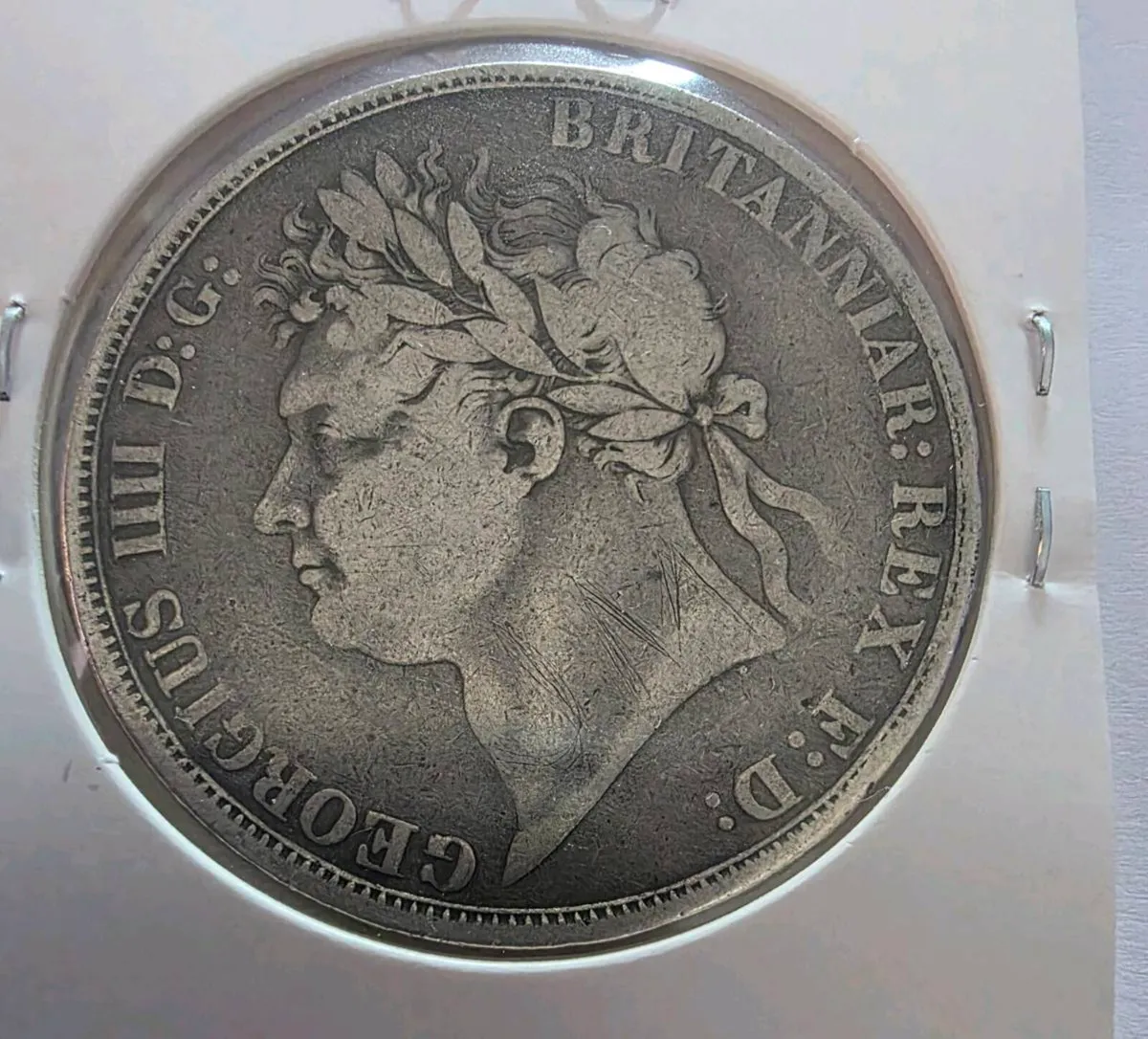 1822 british silver crown - Image 1