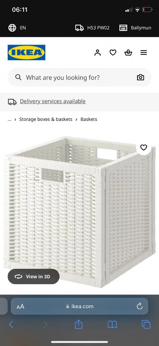 Kallax white storage baskets