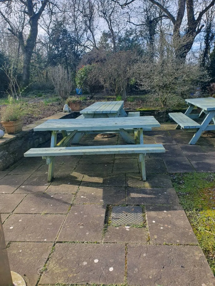 Picnic tables