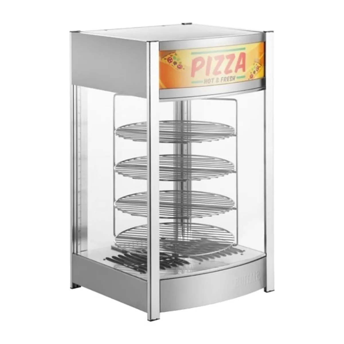Frytac 4 Tier Heated Pizza Display Merchandiser - Image 1