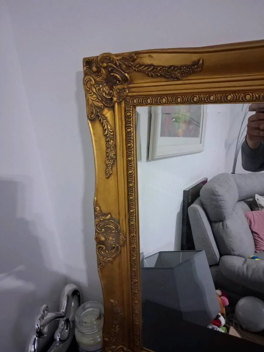 beautiful gold mirror - Image 3