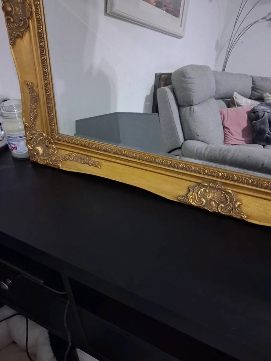 beautiful gold mirror - Image 4