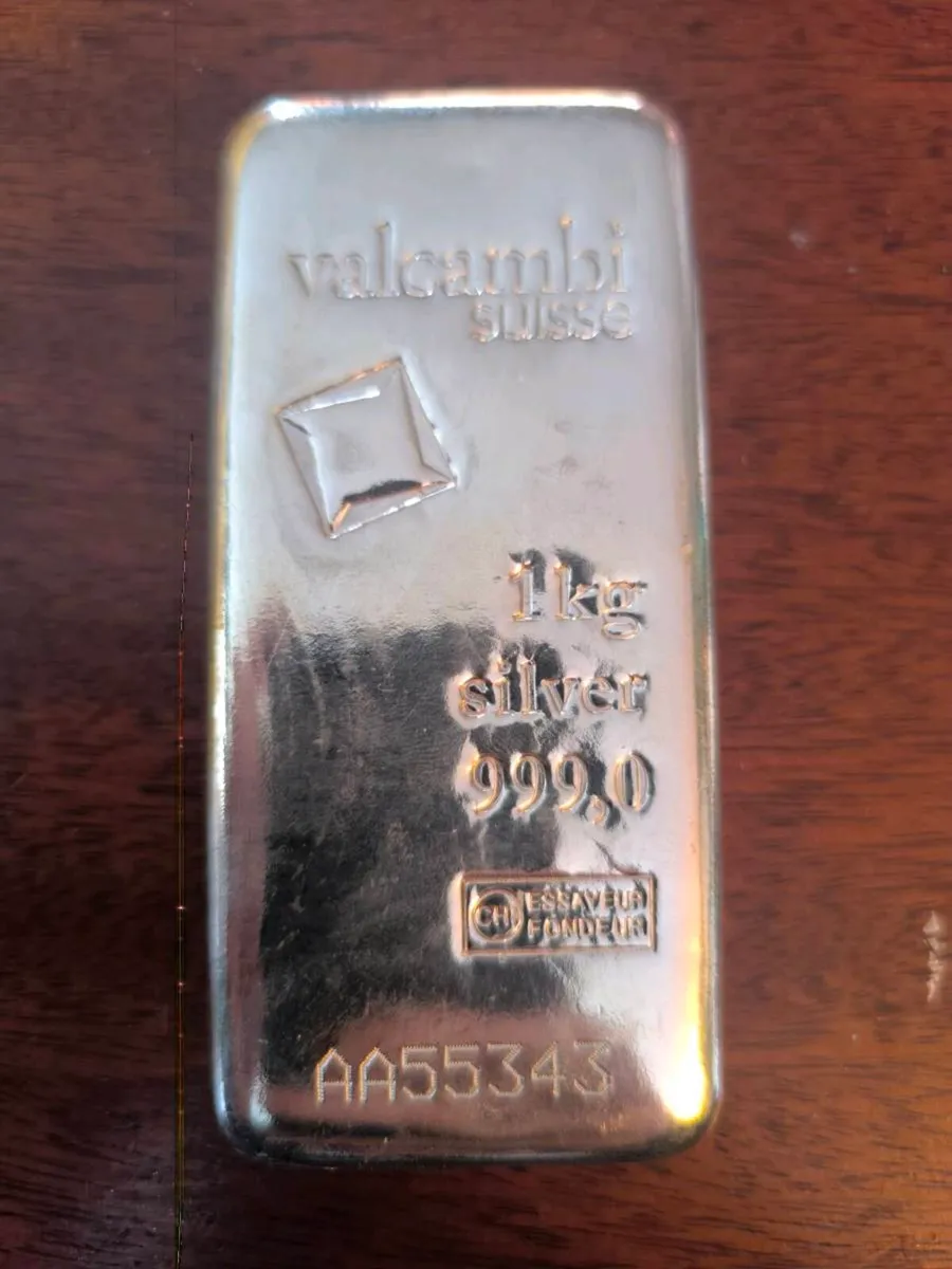Silver Bar 1kg (Volcambi) - Image 1