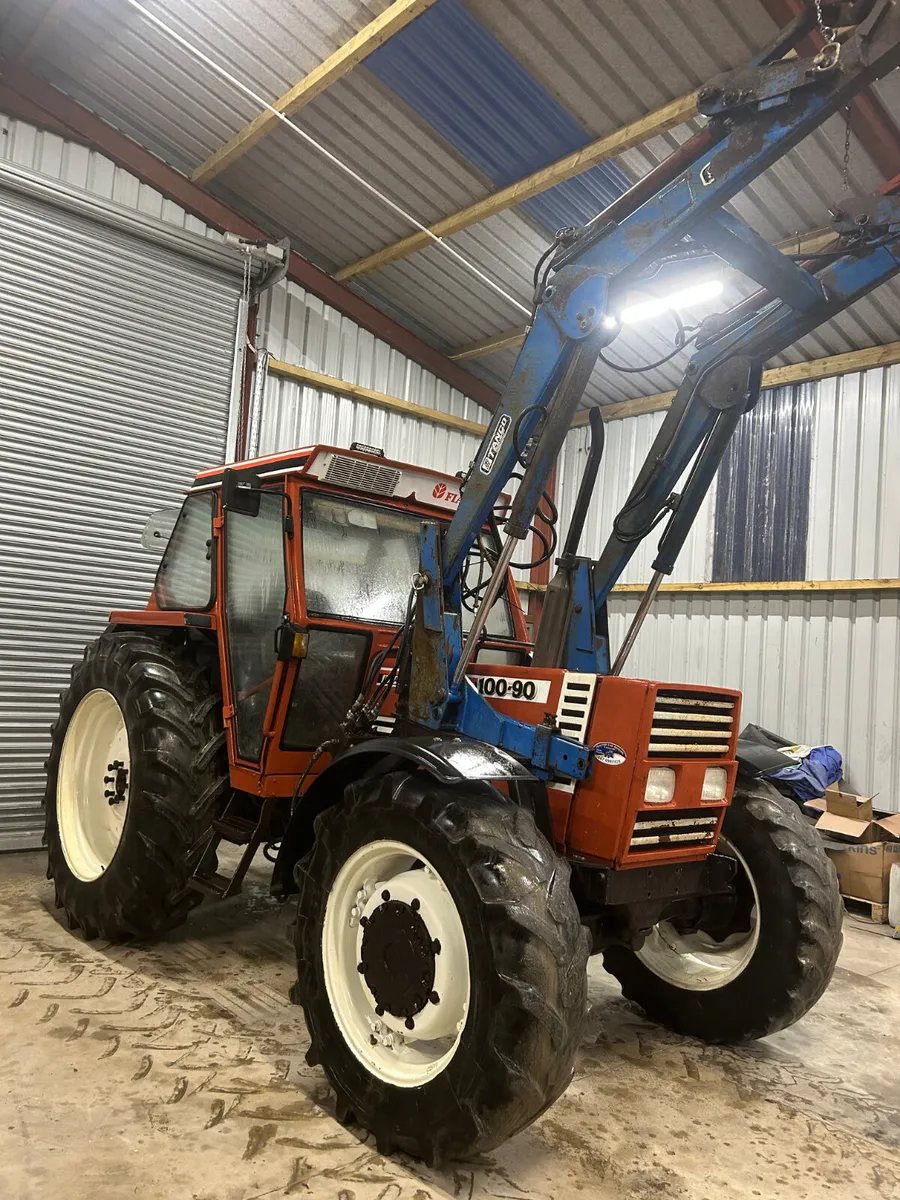 1991 Fiat 100-90 with Loader - Image 1