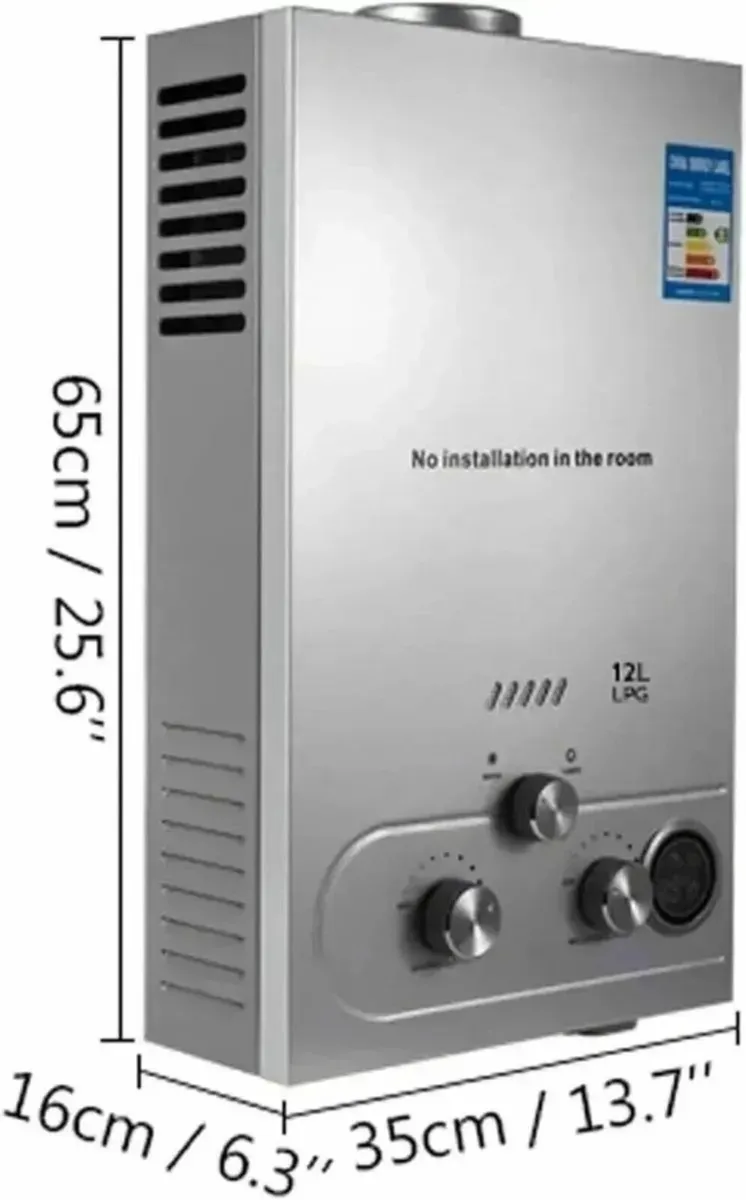 12L LPG Gas Water Heater for Camping & Home - Image 1