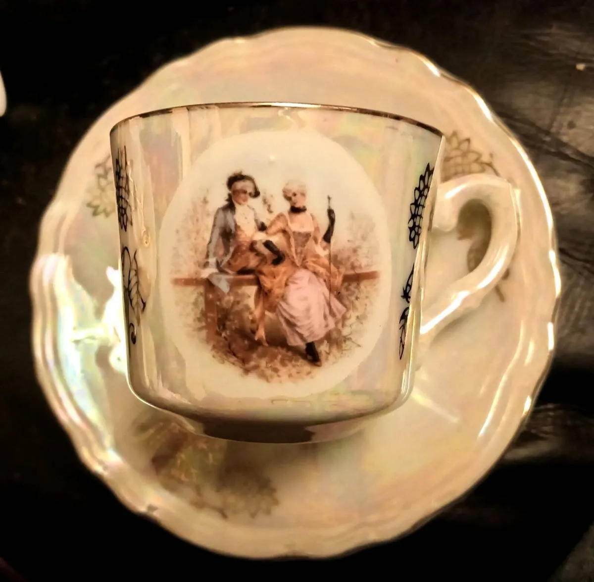 Vintage Japanese Porcelain Expresso Set - Image 2