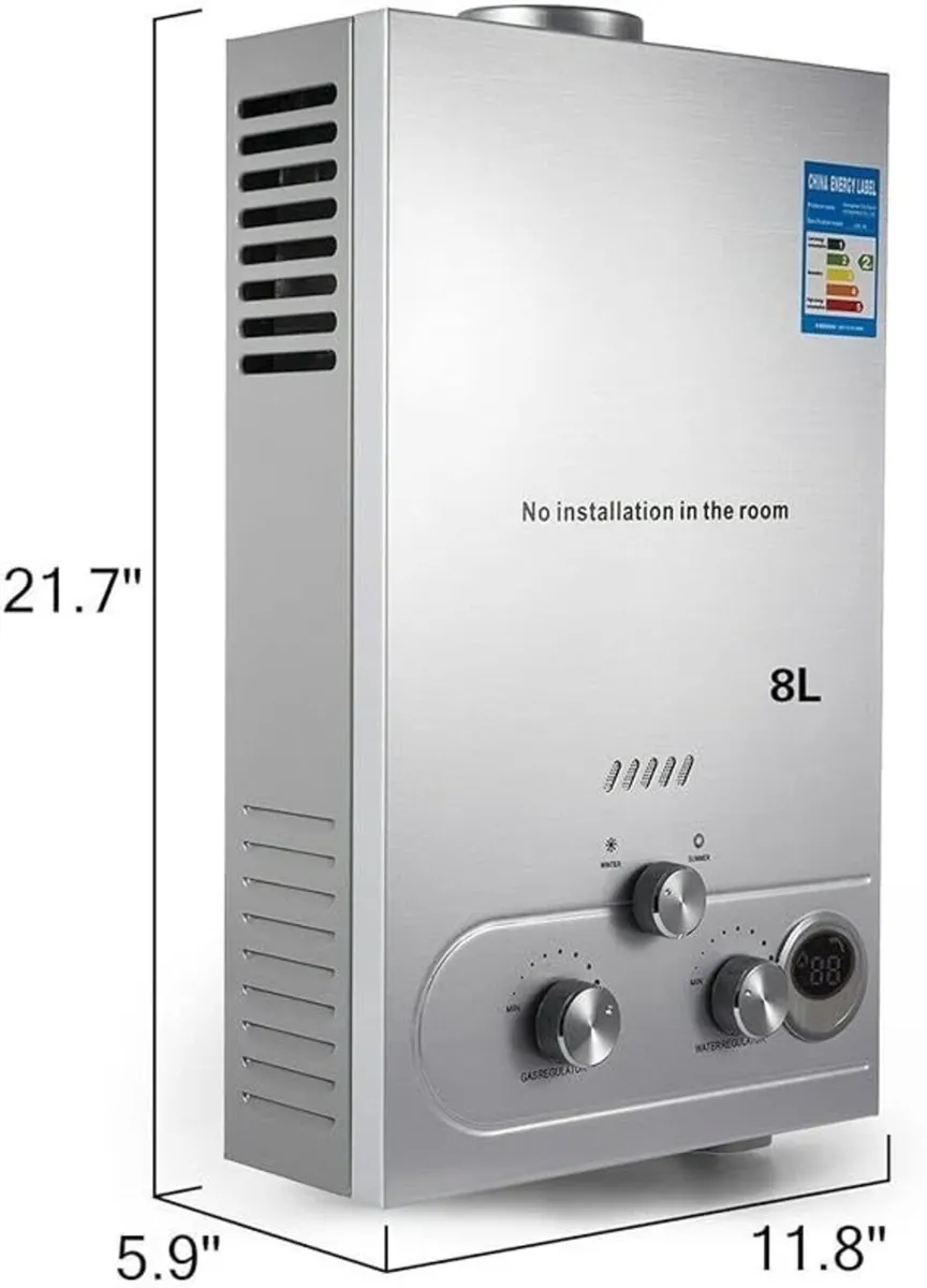 8L Gas Water Heater – LPG Propane Boiler - Image 1