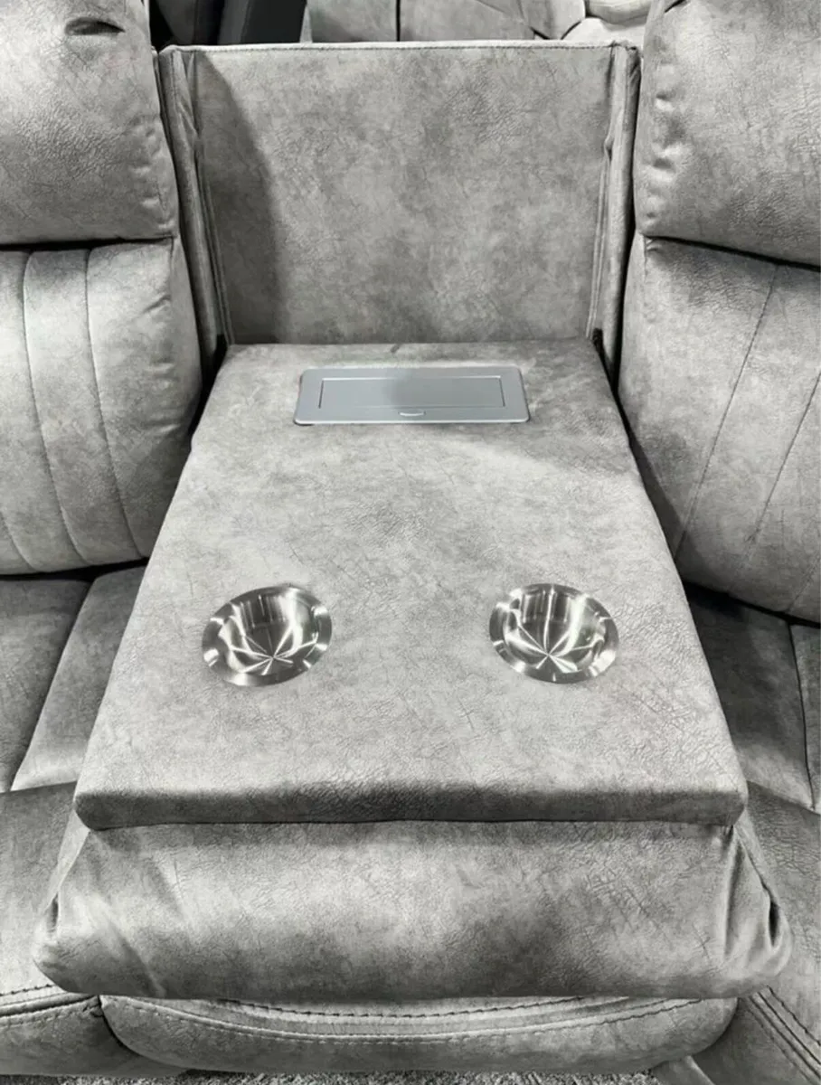 New Grey Hampton Power Recliner Corner Sofa - Image 3