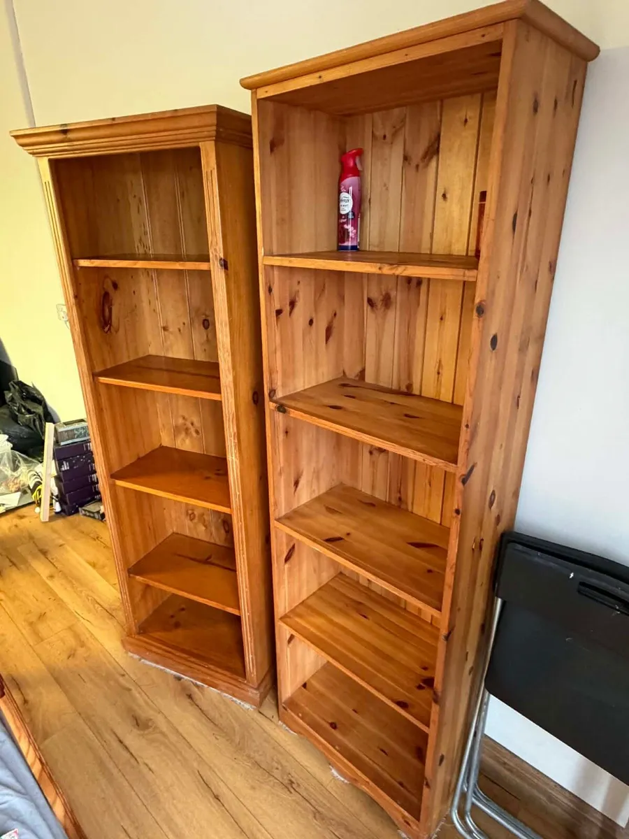 2 wooden book shelf - Image 2