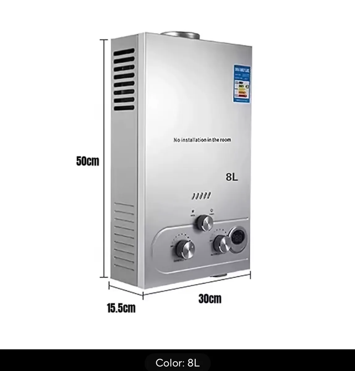 NEW 8L Propane LPG Gas Water Heater boiler - Image 1