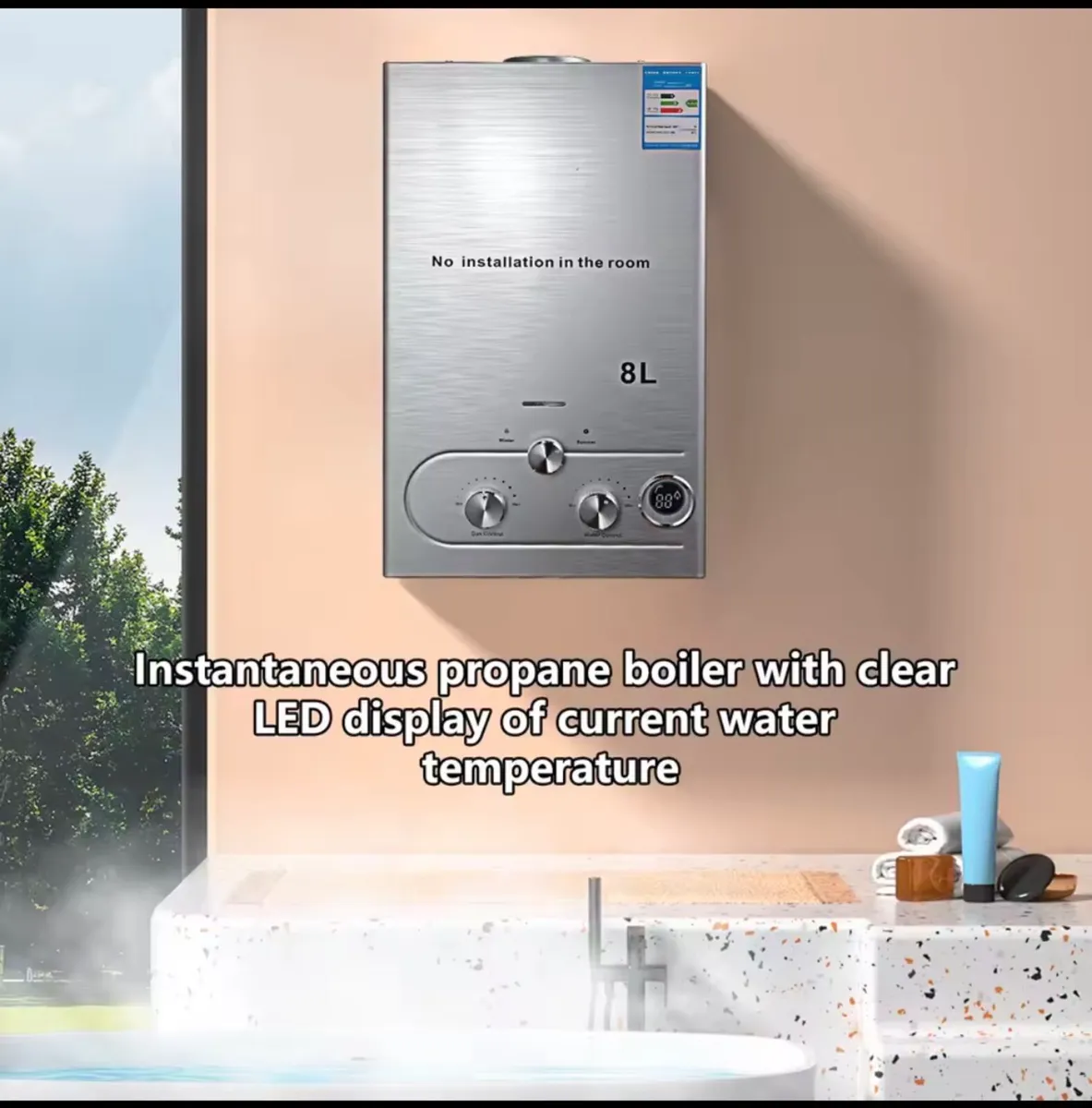 NEW 8L Propane LPG Gas Water Heater boiler - Image 4